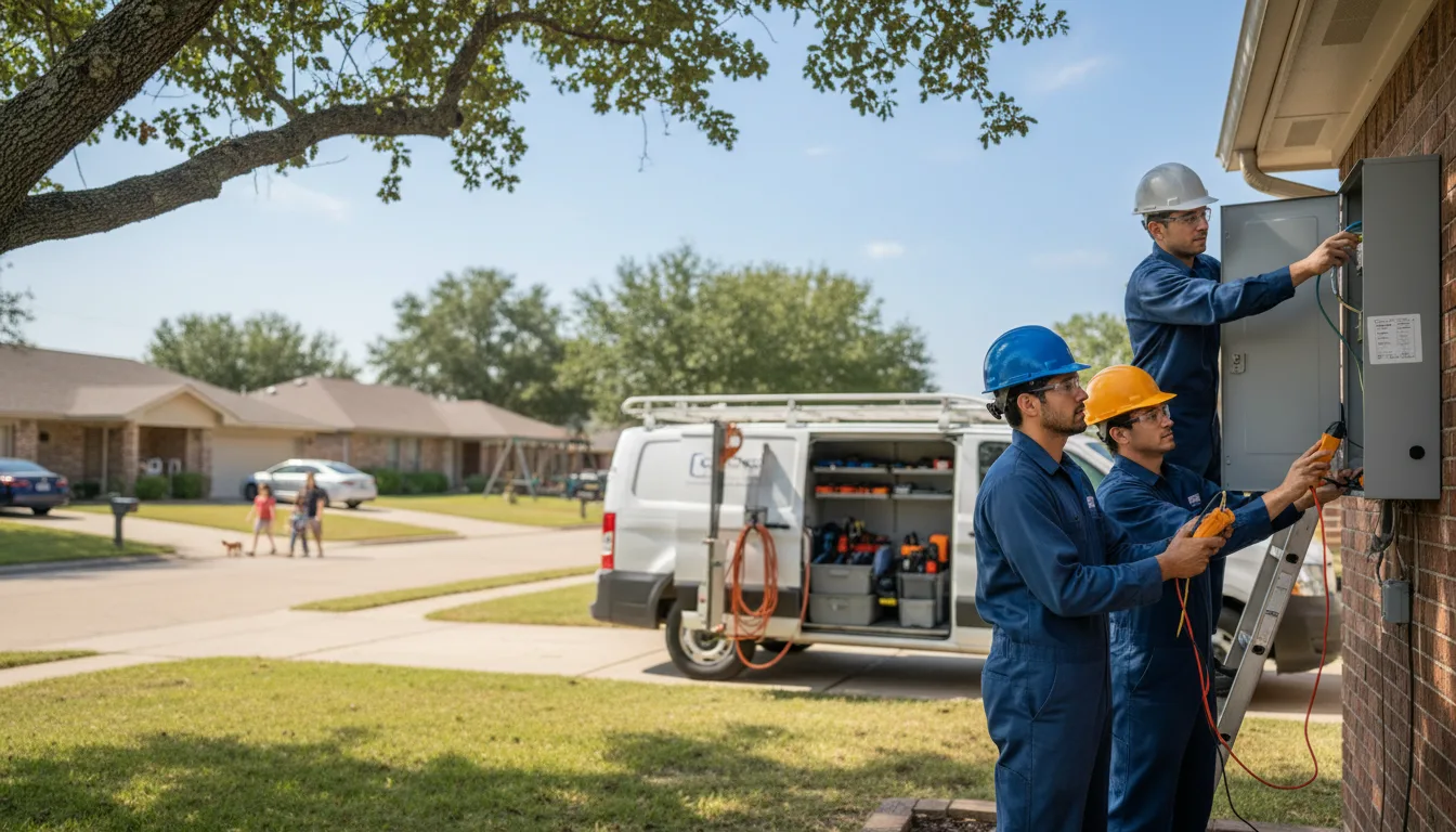 Certified electrician providing emergency electrical services in Hidalgo, IL